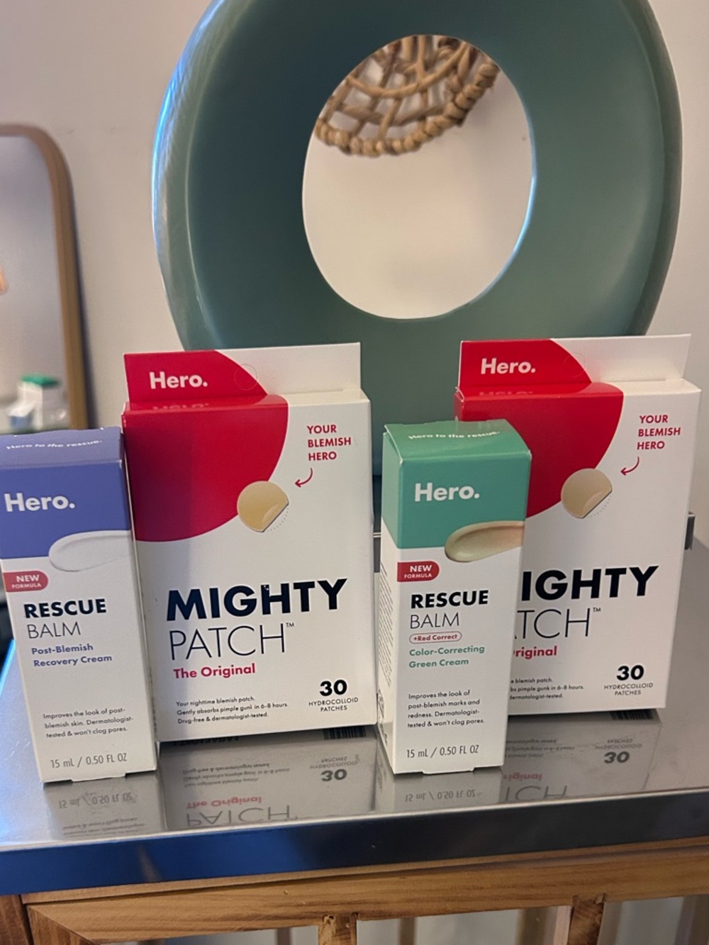 Hero Cosmetics Bundle: 2x Mighty Patch Original, Rescue Balm & +Red Correct NIB
